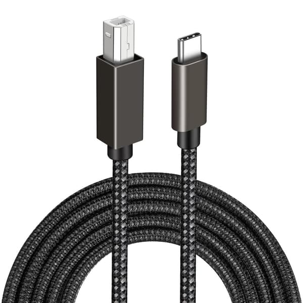 INF USB-B til USB-C kabel til skriver Sort 2 m