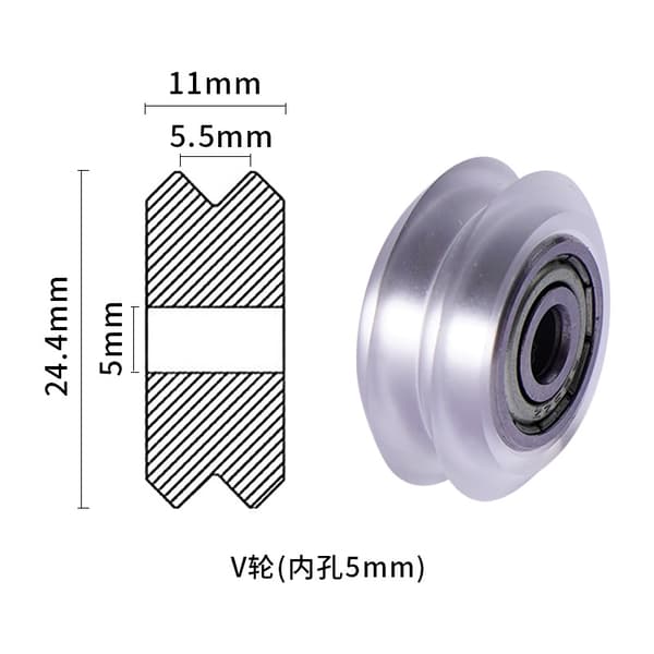 Muovinen hihnapyörä 3D-tulostimelle 3 kpl Läpinäkyvä