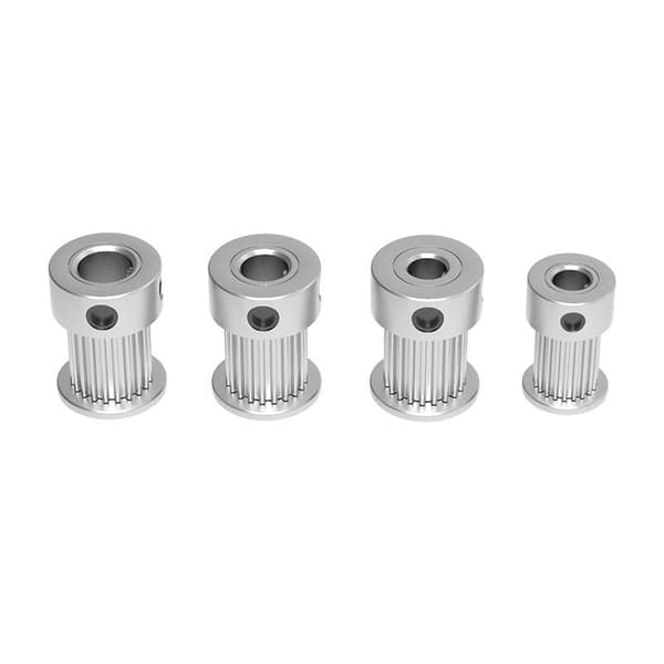 Aluminiums tandhjul 4-pak Sølv
