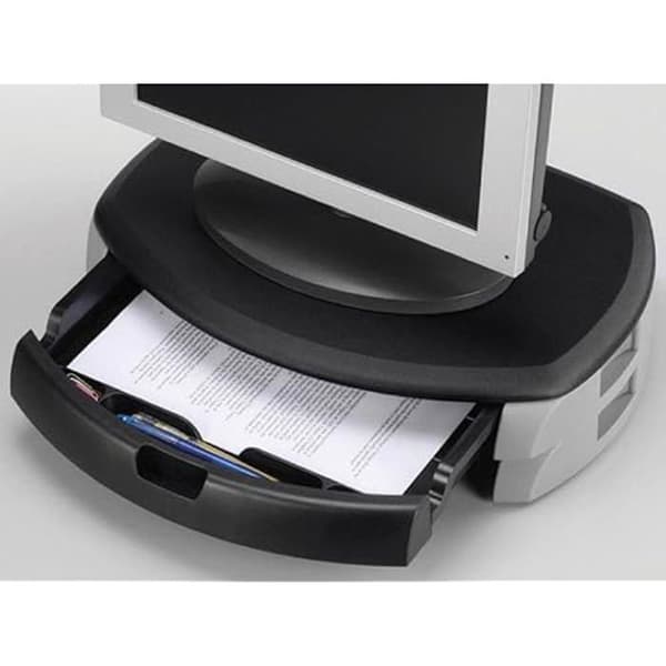 Stöd för LCD-monitor - Q-CONNECT - Modell 943336 - 583x335x120 mm - Plast - Svart