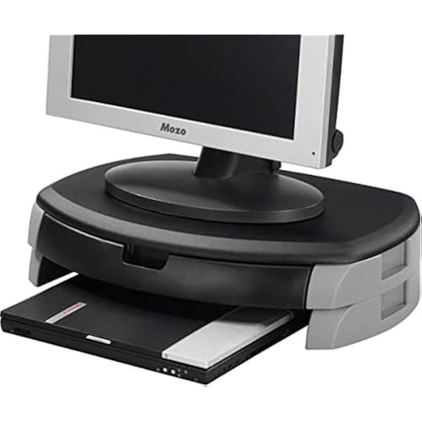 Stöd för LCD-monitor - Q-CONNECT - Modell 943336 - 583x335x120 mm - Plast - Svart Svart