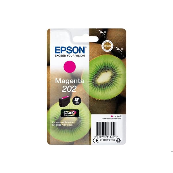 EPSON 202 bläckpatron - Magenta - Claria Premium Ink - 4,1 ml