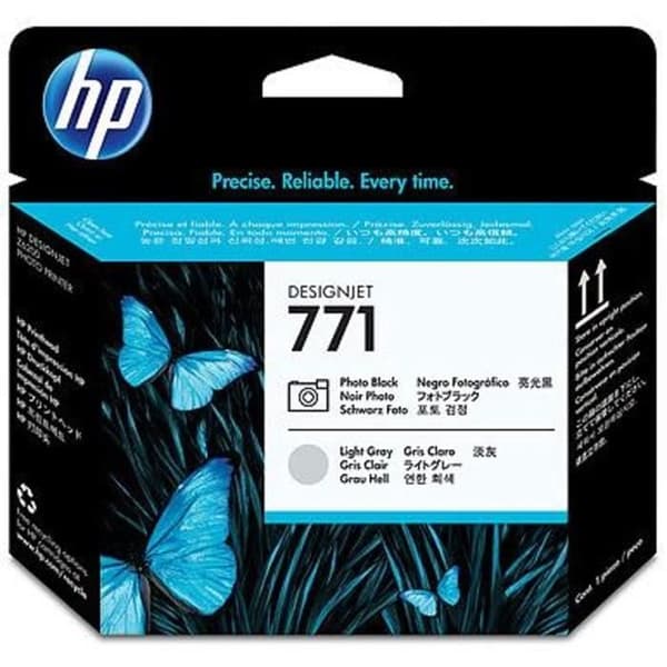 HP 771 skrivhuvud - Paket med 1 - Svart / Ljusgrå - Bläckstråle