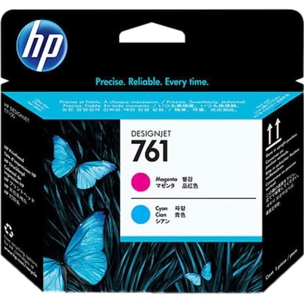HP 761 Printhead - Paket med 1 - Magenta / Cyan