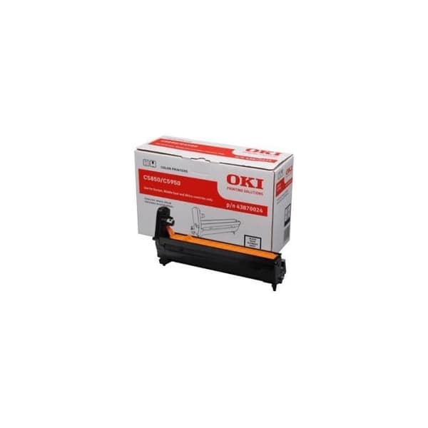 Kit trumma - OKI - 43870024 - Kompatibel C5850/C5950 - Svart - Kapacitet 20.000 sidor
