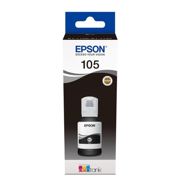 EPSON 105 bläcktank - 140 ml - Svart - EcoTank ET-7700, ET-7750, L7160, L7180