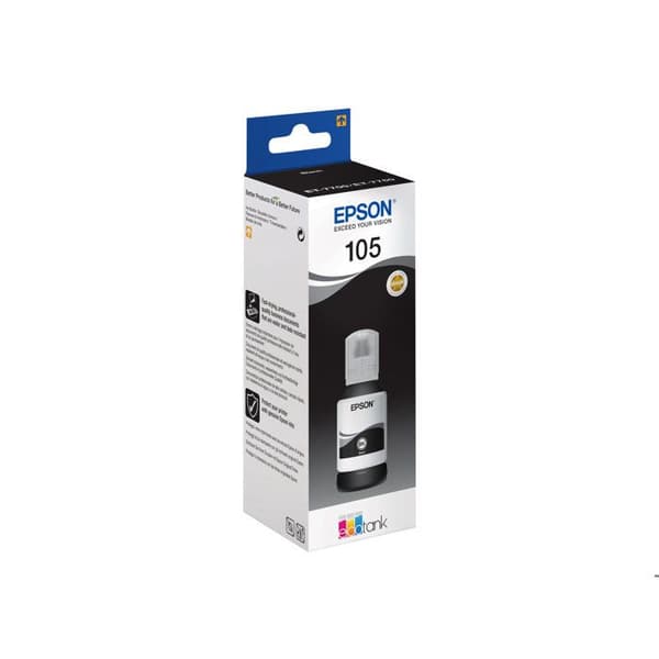 EPSON 105 bläcktank - 140 ml - Svart - EcoTank ET-7700, ET-7750, L7160, L7180