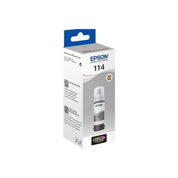 Epson Botella Tinta Ecotank 114 Grå 70ml