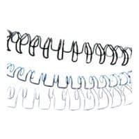 Bindtråd - FELLOWES - 10 mm - A4 - 34 ringar - 100 enheter - Vit