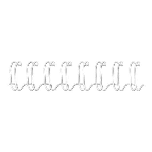 Bindtråd - FELLOWES - 10 mm - A4 - 34 ringar - 100 enheter - Vit