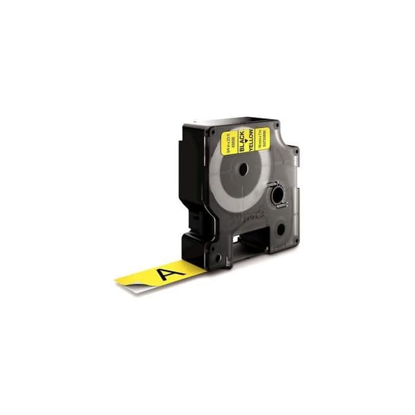 DYMO LabelManager tejpkassett D1 19mm x 7m Svart/Gul (kompatibel med LabelManager och LabelWriter Duo)