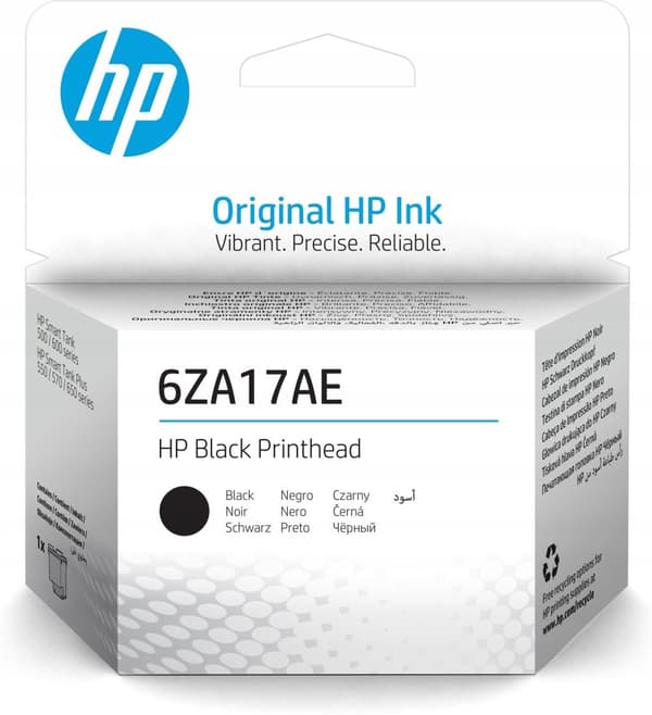 HP:n musta tulostuspää, 6ZA17AE