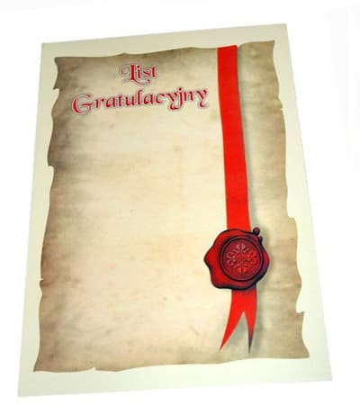 Diploma discretionary Congratulatory Letter A4 price for 1 pc.