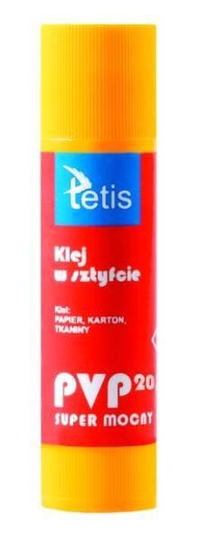 Klej w sztyfcie 20g PVP p12. TETIS cena za 1szt.