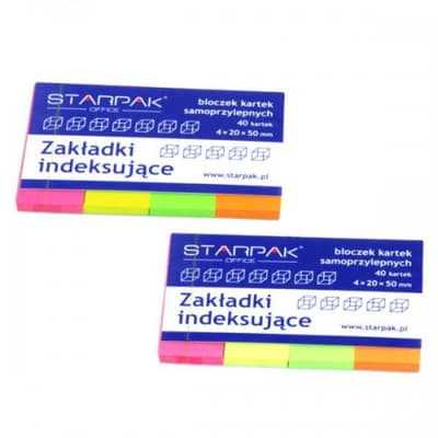 Zakładka ind 20x50 4kol. p12 STARPAK/cena za 1szt.