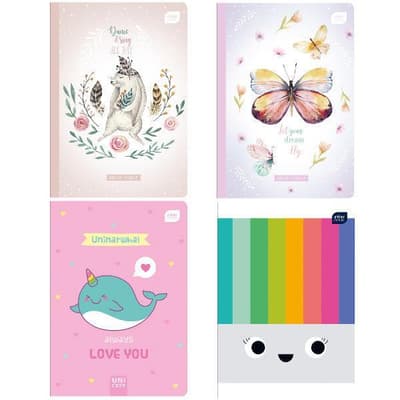 Notebook A5 Collection 32k grille UV girls p10 mix price for 1 pc
