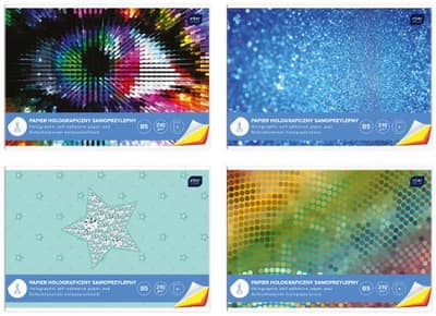 Zeszyt papierów holograficznych B4 p10 INTERDRUK cena za 1szt