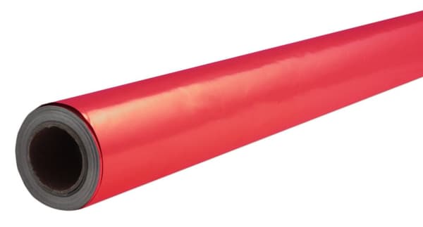 Metallpapper 50cmx10m röd