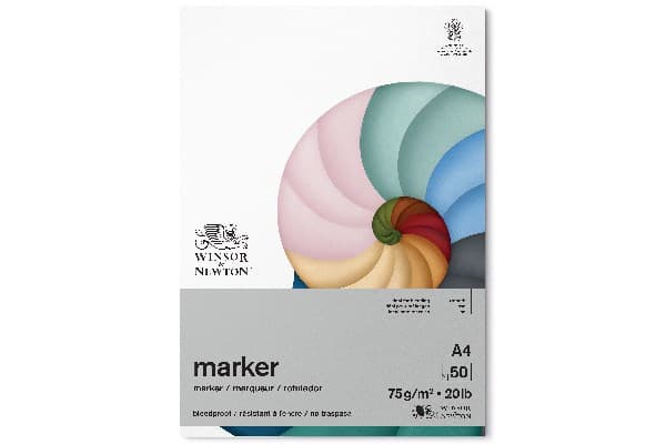 Bleedproof paper pad A4, 75g, 50 pages