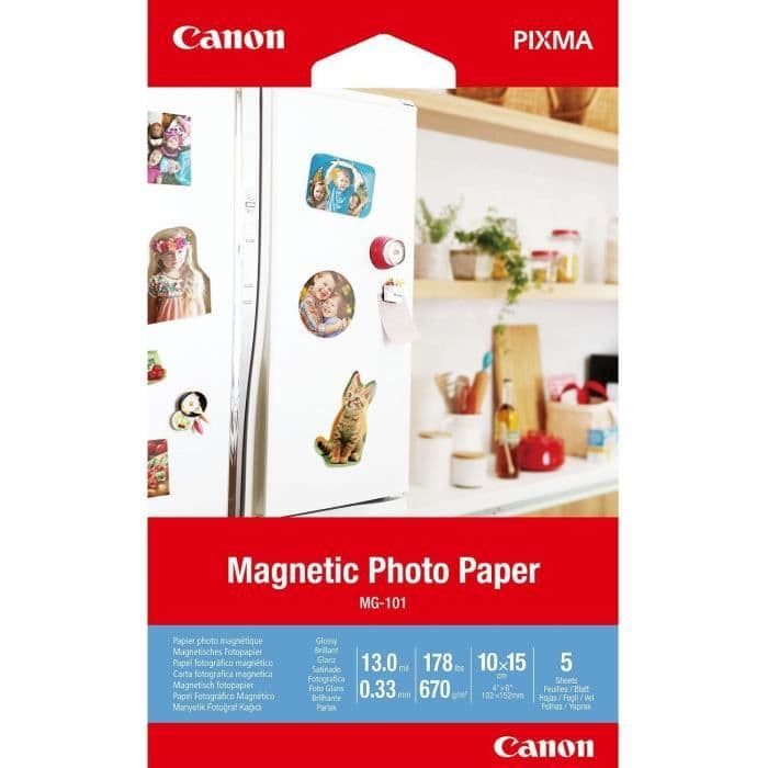 CANON magnetiskt fotopapper 10x15cm MG-101 670gr 5 ark