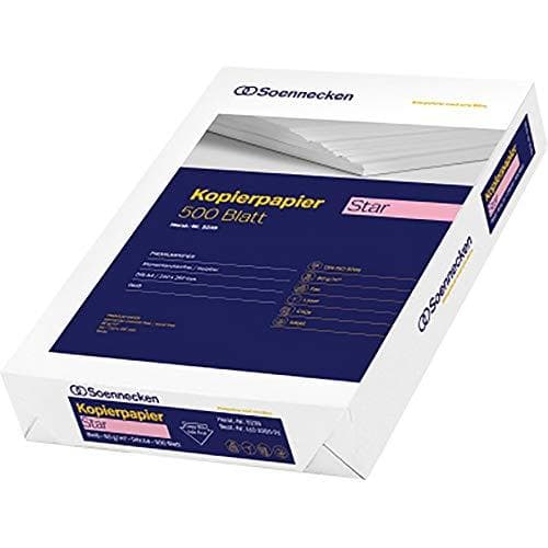 SOE kopipapir 5235 Star A4 80g ECF lys hvid 500 ark