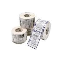 Zebra Z-Select 2000D - Perforerede, belagte permanente gummiklæbende etiketter (mat) - Hvid, sort følelabel - 76,2 x 76,2 mm - 170 etiketter (1 rulle(