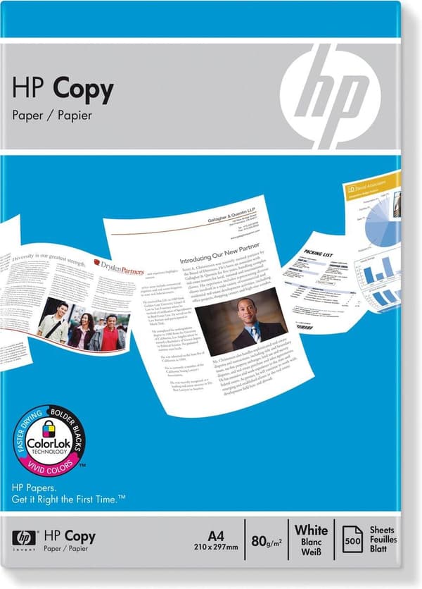 HP Copy A4-papper 1 kartong (5x 500 ark)