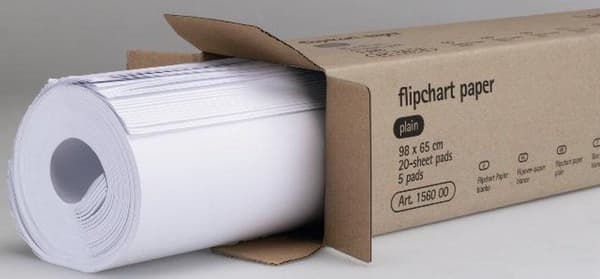 Tyhjä fläppitaulu, 5 x 20 arkkia