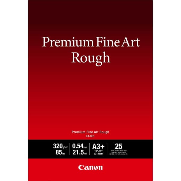 Canon Premium FA-RG1 - Bomuld - groft - 21,5 mil - A3 Plus (330 x 480 mm) - 320 g/m² - 25 ark kunstpapir