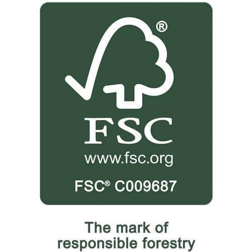 Fellowes-päätepaperit A4 musta 25 FSC:n pakkaus