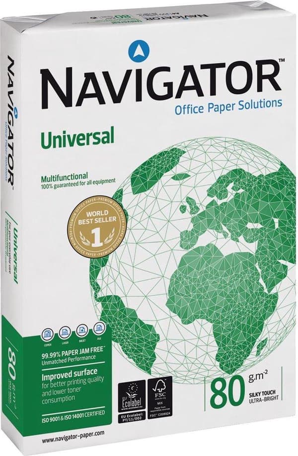 Navigator UNIVERSAL A4 trykpapir Hvid