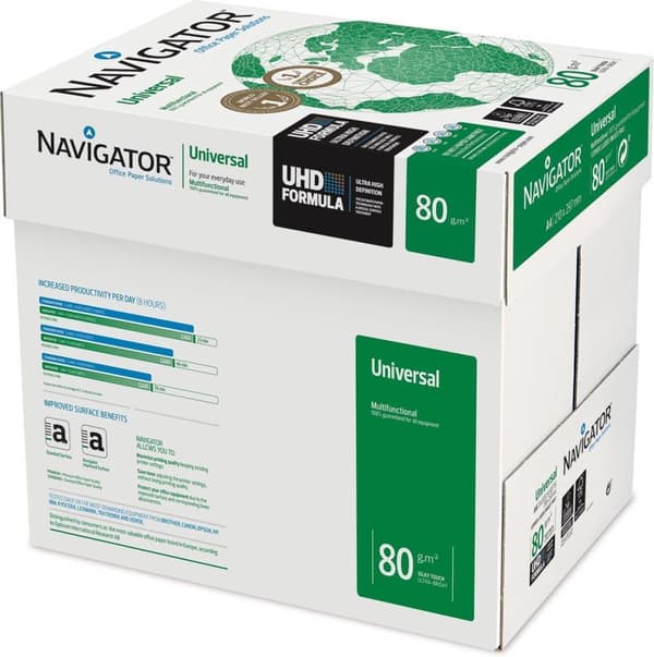 Navigator UNIVERSAL A4 trykpapir Hvid