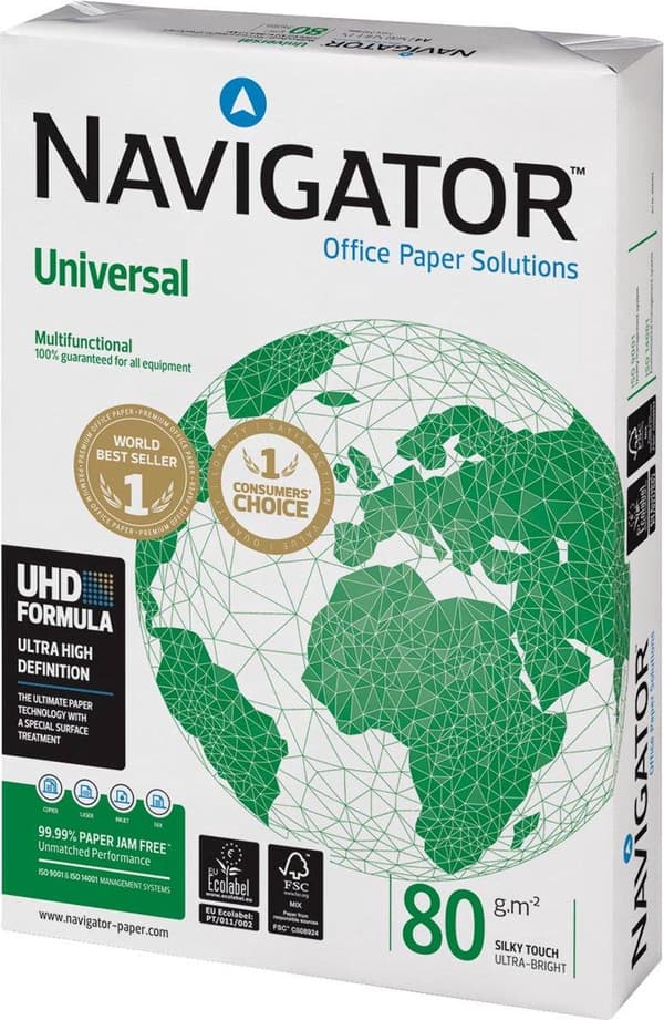 Navigator UNIVERSAL A4 trykpapir Hvid