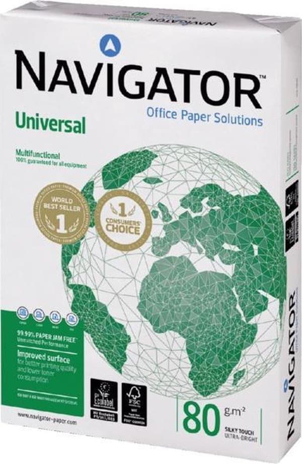 Navigator UNIVERSAL A4 trykpapir Hvid