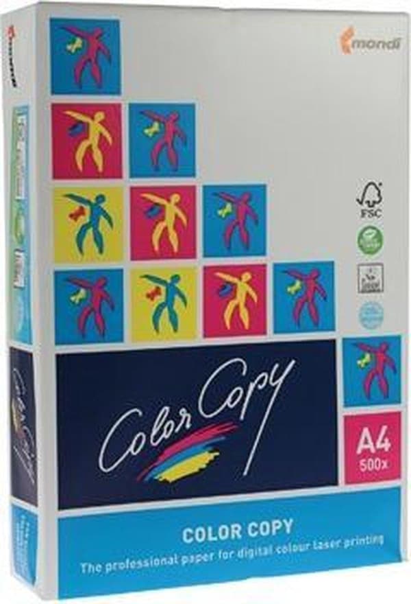 Paperin kopiokone toimisto Mondi Color Copy 8687A16 (A4; 160g/m2; 250 kpl arkkia; paperi valkoinen; satiini)