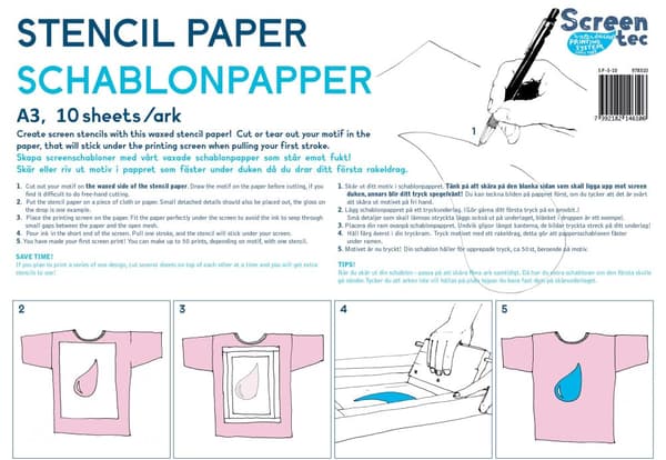 Schablonpapper A3 10/fp
