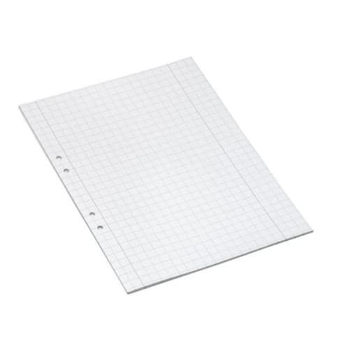 Lösblad A4 rutat 10x10mm hålat 500/fp