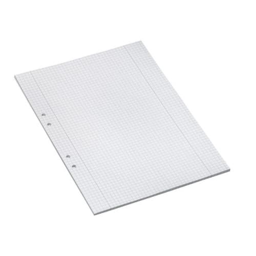 Lösblad A4 rutat 5x5mm hålat 500/fp