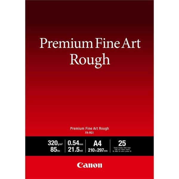 Papier beaux-arts - CANON - Premium Fine Art Rough - A4 - 320 g/m² - 25 ark