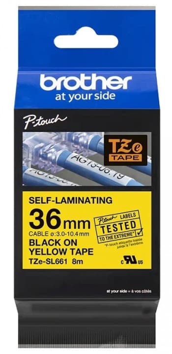 BROTHER TZeSL661 tape Black on Yellow 36mm