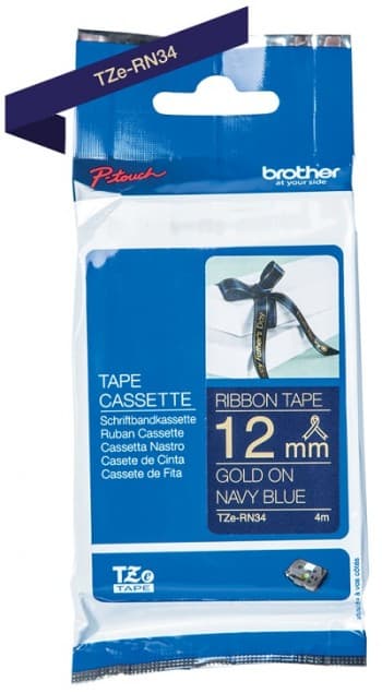 BROTHER textile tape gold/navy 12mm/4m