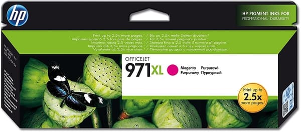 HP original ink CN627AE. HP 971XL. magenta. 6600p