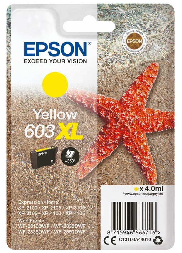 Epson 603XL Ink | 350Pages | Yellow