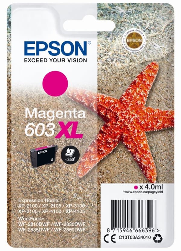 Epson C13T03A34010 Magenta 603XL Ink