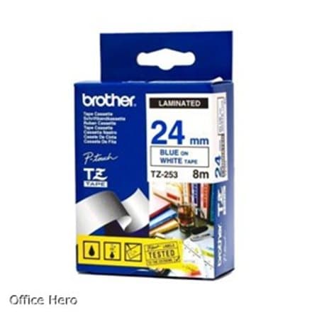 TZE-253 LAMINATED TAPE 24MM 8M
