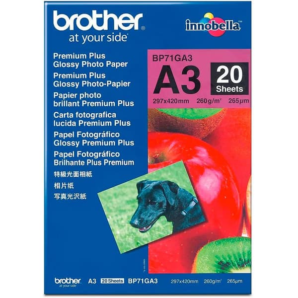 Brother Bp71ga3 Glossy Paper Hvid