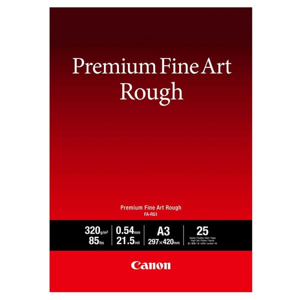 Canon Premium Fineart Rough A3 25 Units Hvid