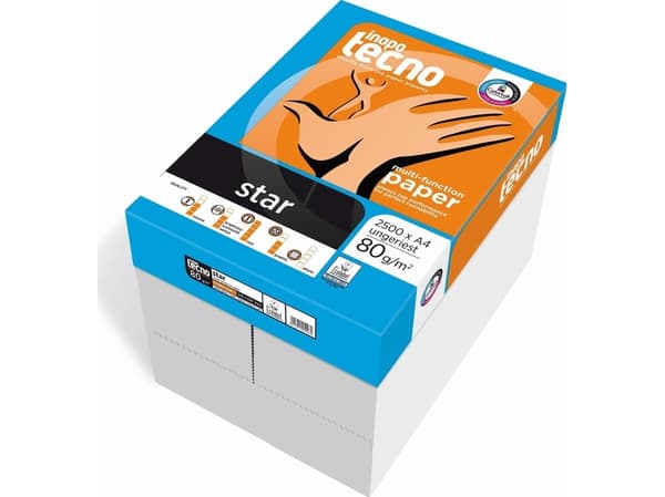 Papyrus kopipapir stjerne 80 g/kvm 2500 ark maxi boks - vanlig/kopi papir - 80 g/m? 5271 - Normalt/kopipapir - 80 g/m² ( 5271 080 10 00 3 )