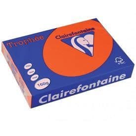 Papper - CLAIREFONTAINE - A4 Trophy - 160g - Cardinal red - 250 ark