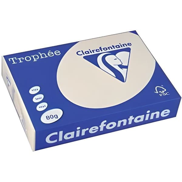 Papper - CLAIREFONTAINE - Trofé - A4 - 80g - Ivory Color